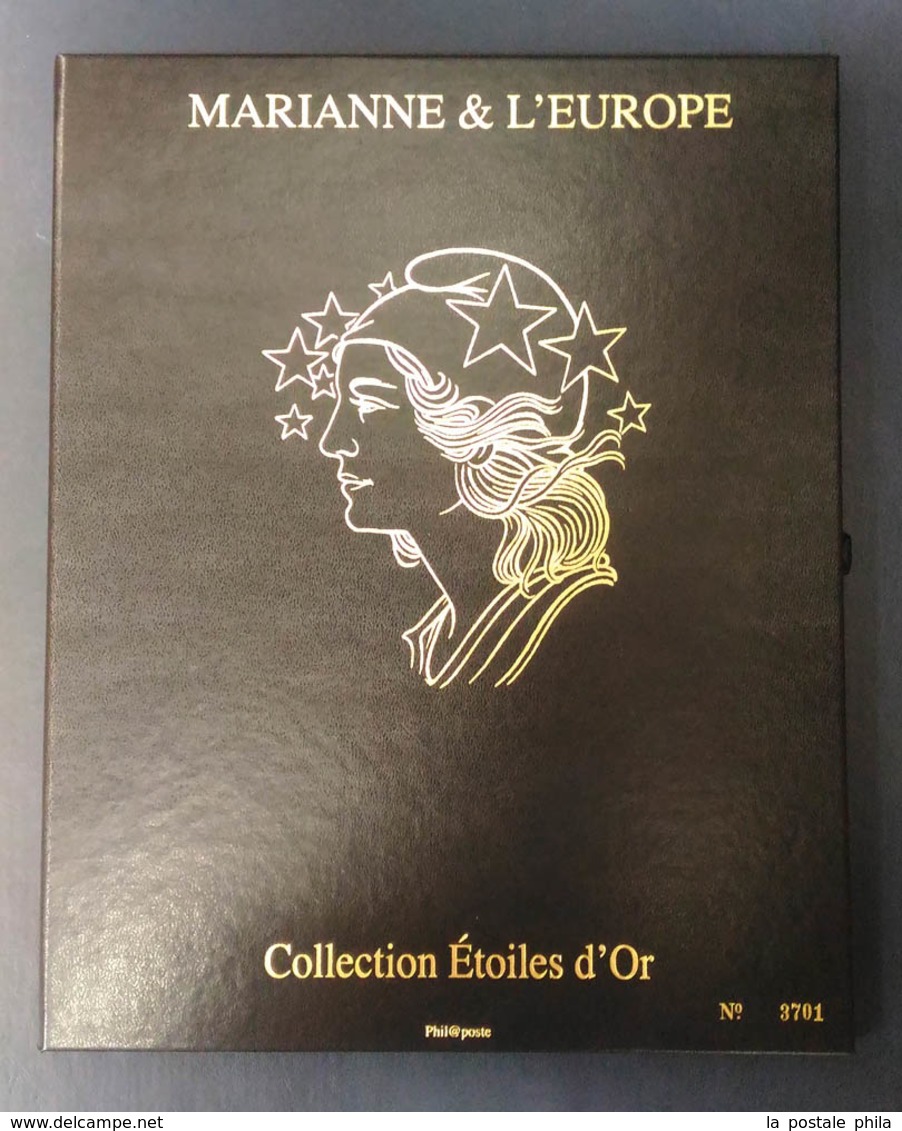 ** Coffret 'Marianne Collection Etoiles D'Or' Comprenant 15 Feuillets Numérotés Avec Chacun 4 'Mariannes', (tirage 6000  - Ungebraucht