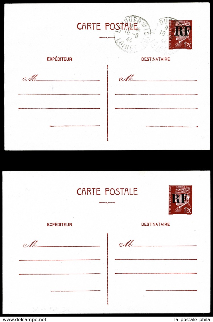 O ORLEANS, 2 Entiers: N°1E Obl + N°2E Neuf. TB  Qualité: O  Cote: 190 Euros - Liberation