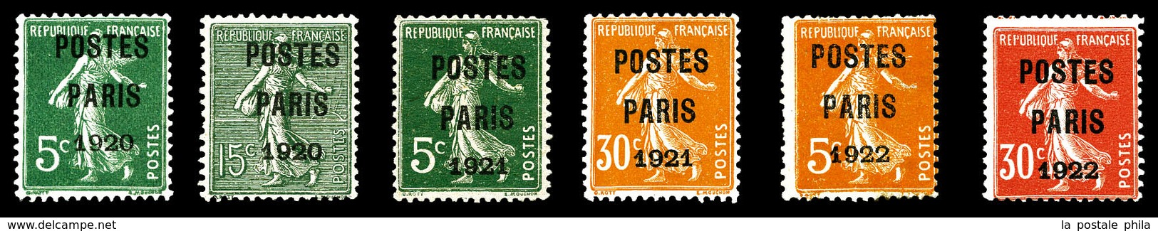 (*) N°24, 25, 26, 29, 30 Et 32, TB  Qualité: (*)  Cote: 680 Euros - 1893-1947