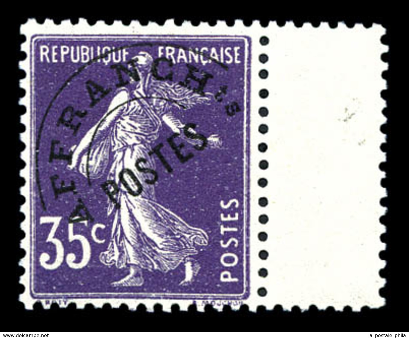 ** N°62, 35c Semeuse, Bdf. TTB  Qualité: **  Cote: 235 Euros - 1893-1947