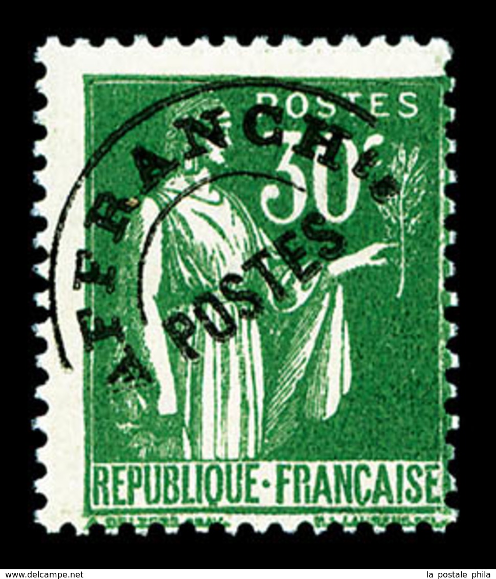 ** N°69, Non émis: Type Paix, 30c Vert, Fraîcheur Postale, Rare Et Superbe (certificat)   Qualité: **  Cote: 8500 Euros - 1893-1947