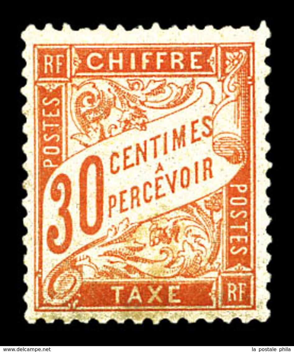 * N°34, 30c Rouge-orange, TB (signé Margues/certificat)  Qualité: *  Cote: 950 Euros - 1859-1959 Used