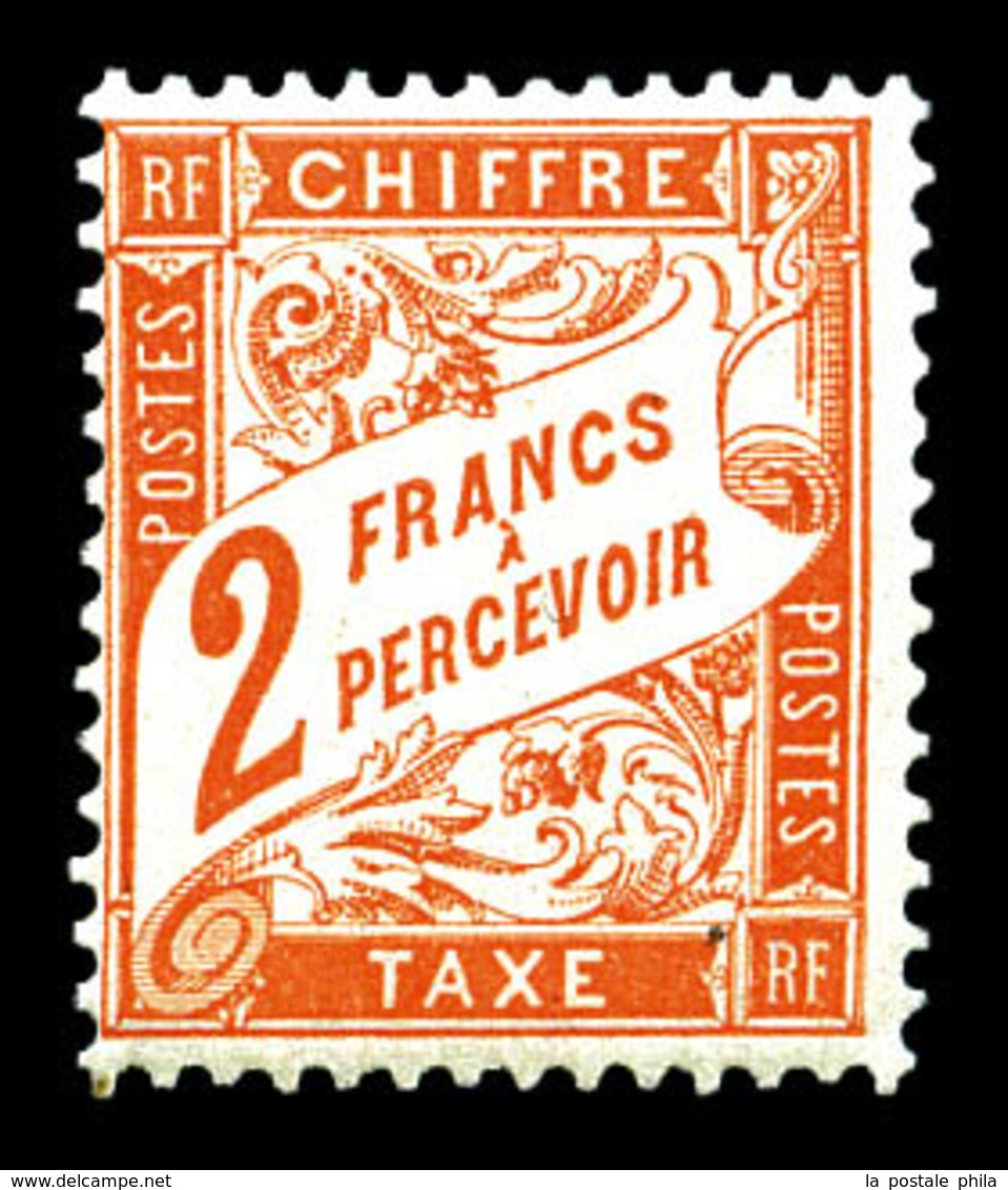 ** N°41, 2F Rouge-orange, Bon Centrage. SUP (certificat)  Qualité: **  Cote: 750 Euros - 1859-1959 Used