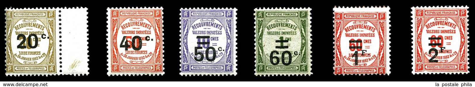 ** N°49/54, Les 6 Valeurs TB  Qualité: **  Cote: 233 Euros - 1859-1959 Used