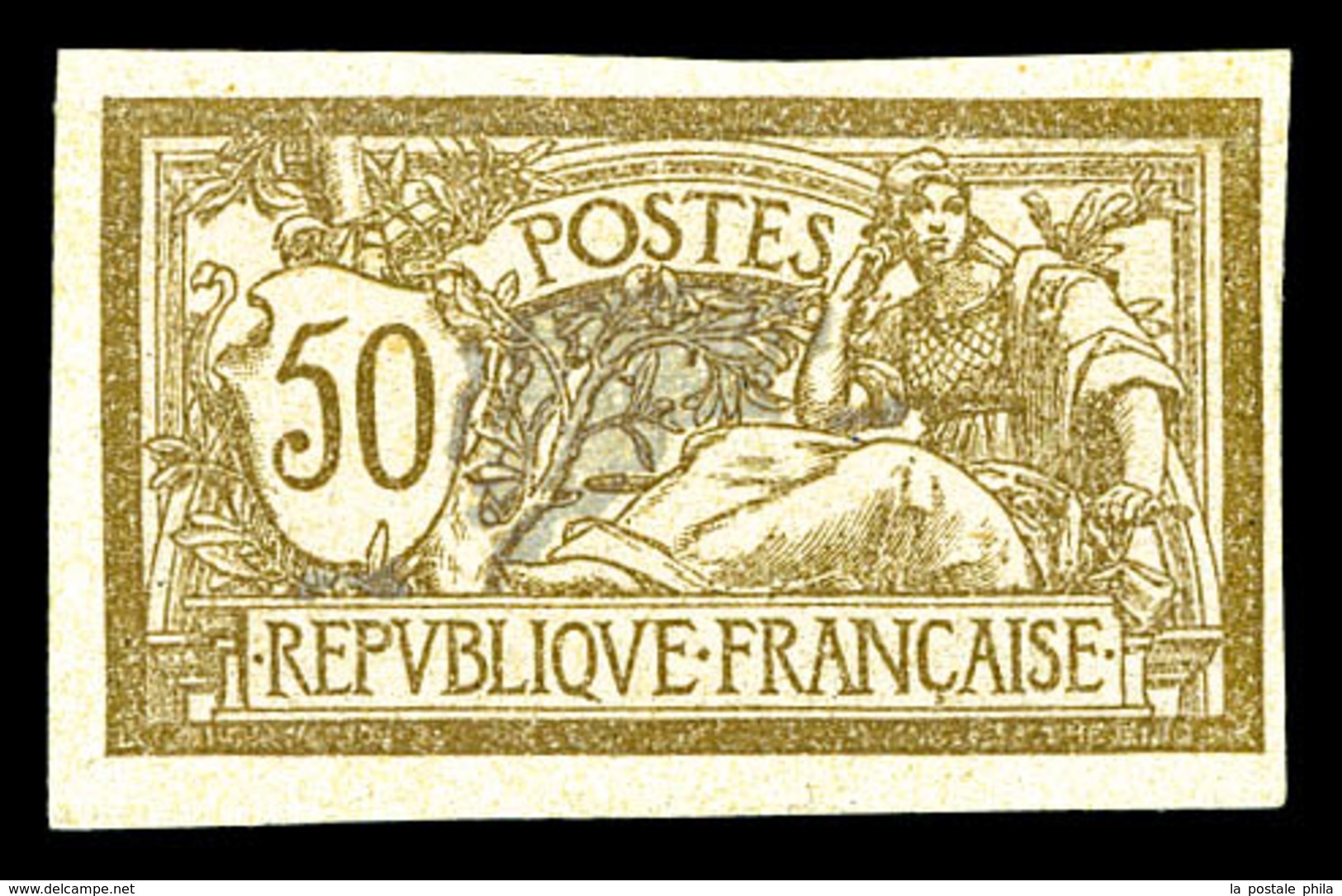 ** N°120a, 50c Merson Non Dentelé, TB (signé Calves/certificat)  Qualité: **  Cote: 1000 Euros - Unused Stamps