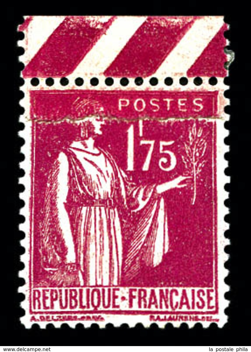 ** N°289, 1f 75 Paix, Impression Sur Raccord. TB  Qualité: ** - Unused Stamps