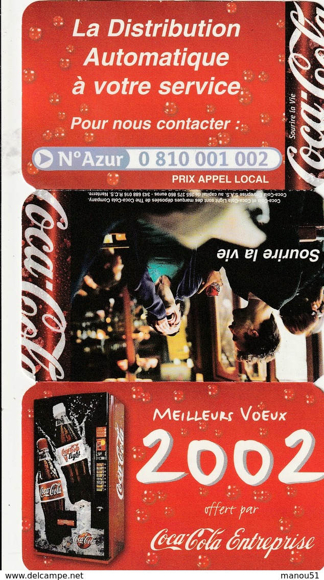 Petit Calendrier COCA-COLA 2002 - Calendars