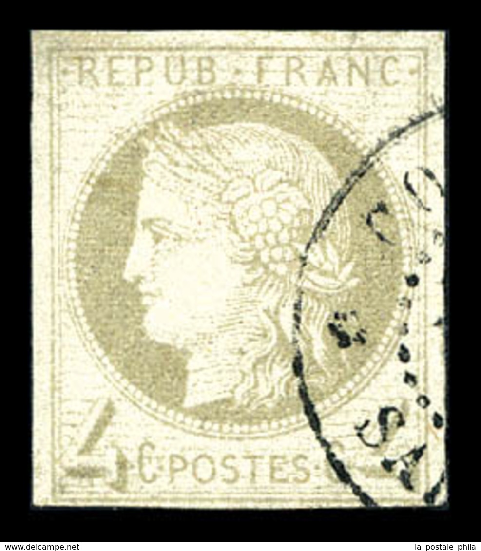 O COLONIES GENERALES N°16, 4c Gris, TTB (signé Brun/certificat)  Qualité: O  Cote: 650 Euros - Aigle Impérial