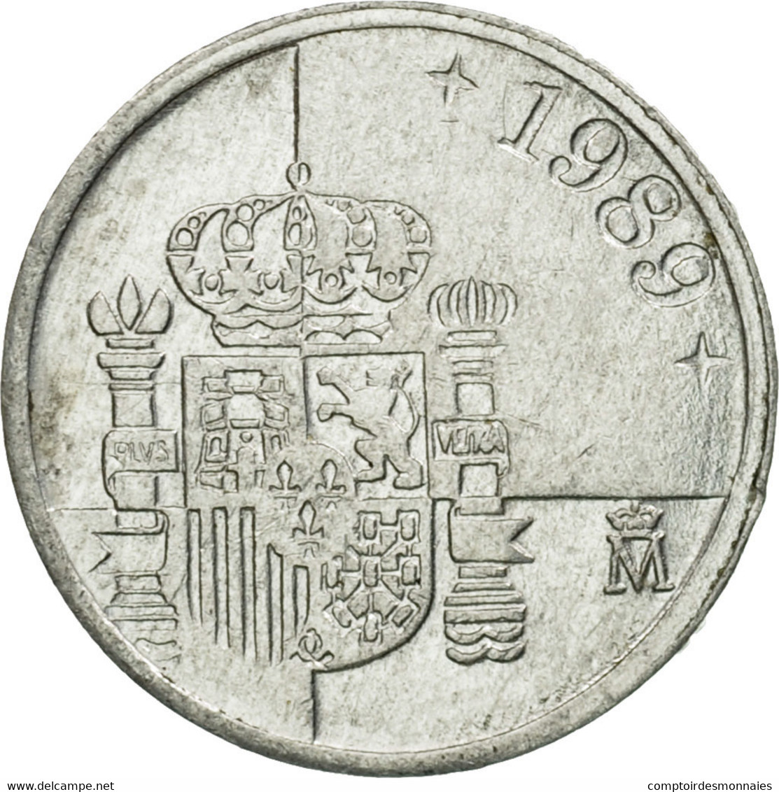 Monnaie, Espagne, Juan Carlos I, Peseta, 1989, TTB, Aluminium, KM:832 - 1 Peseta