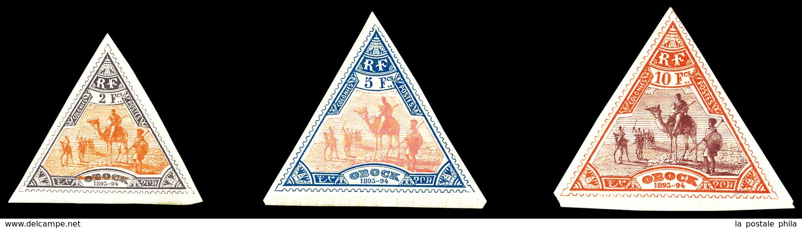 * OBOCK N°60/62, Les 3 Valeurs TB  Qualité: *  Cote: 410 Euros - Unused Stamps