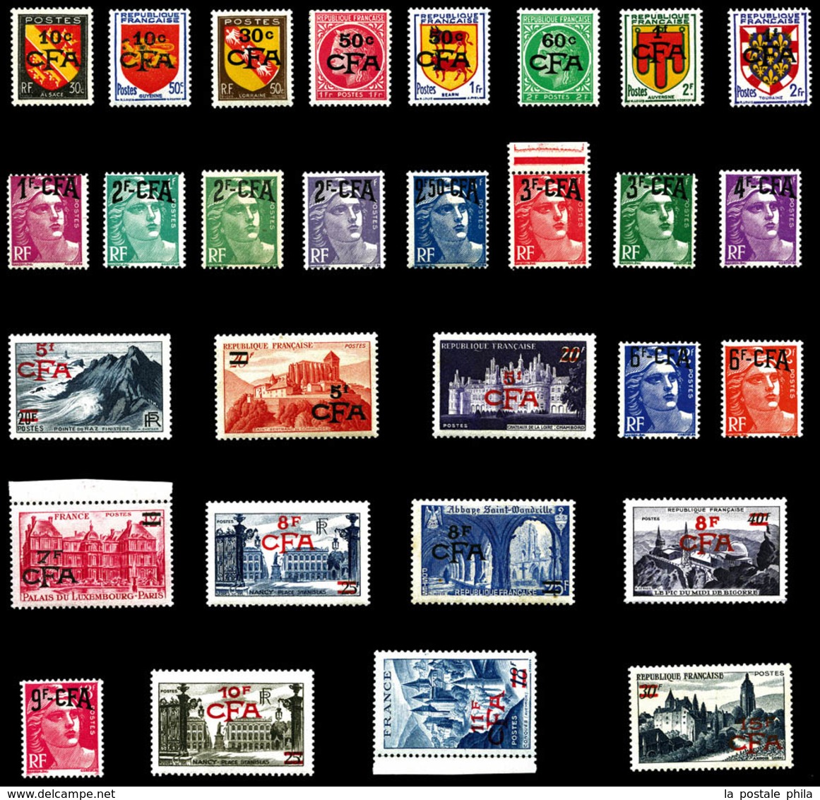 ** REUNION N°281/306, Série Complète De 1949, Les 29 Valeurs TB  Qualité: **  Cote: 310 Euros - Unused Stamps