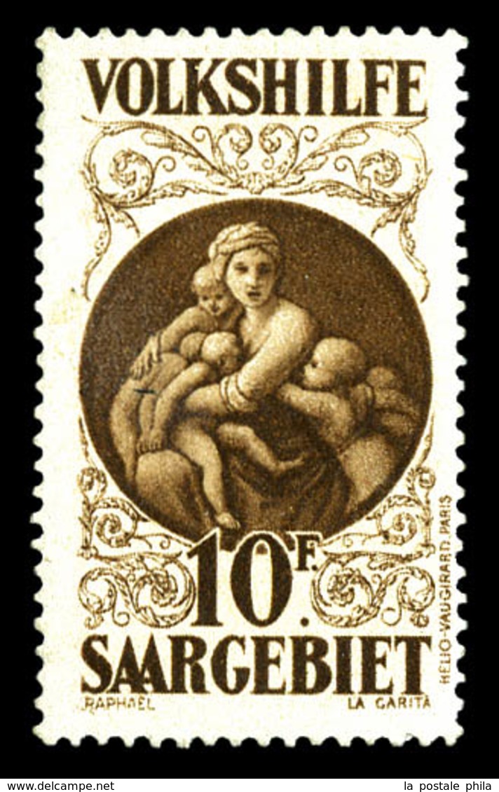 ** SARRE N°131, 10f +10f Brun-rouge. TB  Qualité: **  Cote: 1000 Euros - Unused Stamps