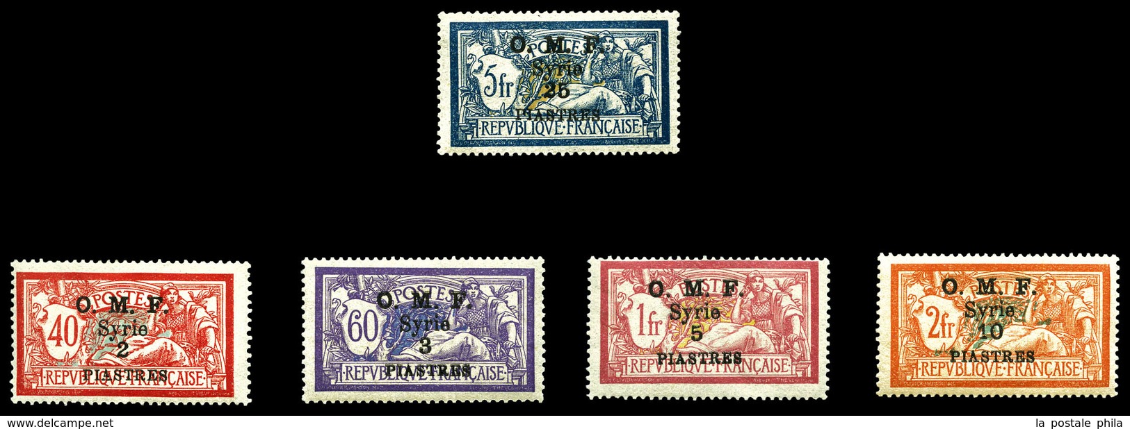 * SYRIE N°63/67, Les 5 Valeurs TTB  Qualité: *  Cote: 190 Euros - Used Stamps