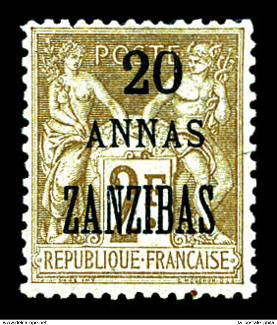 * ZANZIBAR N°30b, Erreur 'ZANZIBAS'. TTB (certificat)  Qualité: *  Cote: 850 Euros - Unused Stamps