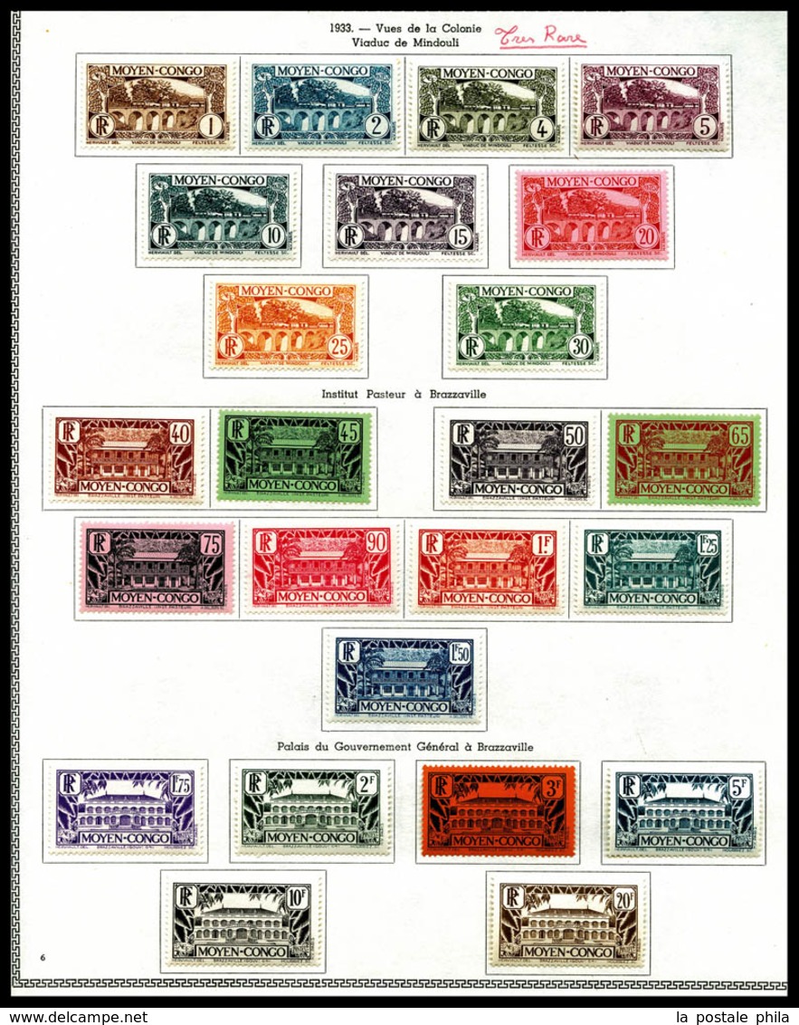 ** COLONIES MOYEN CONGO, Poste, Taxe: 1916-1933, Tous TB  Qualité: **  Cote: 478 Euros - Collections