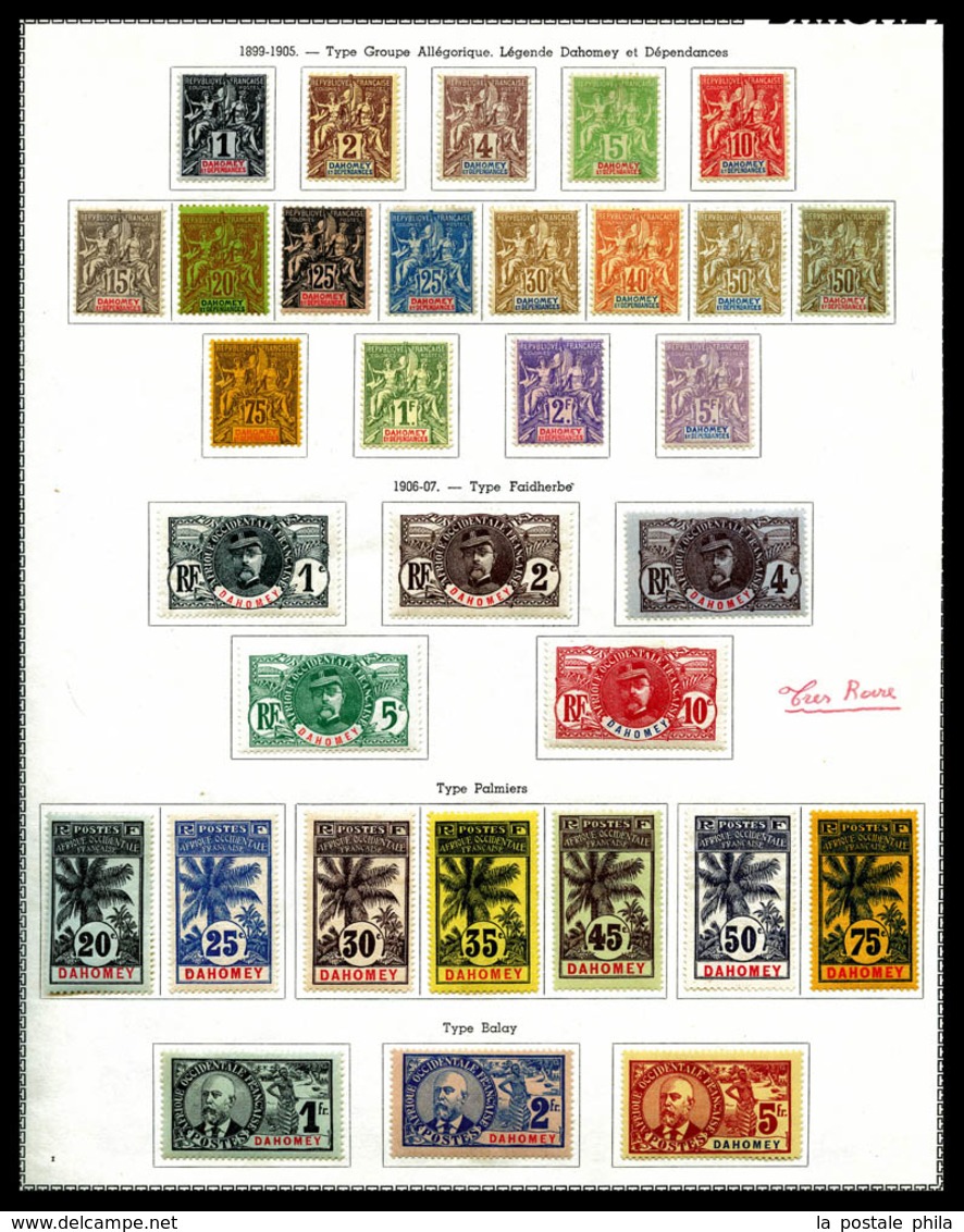 ** COLONIES DAHOMEY, Poste, PA, Taxe, Bloc: Pays Complet Avec De Bonnes Valeurs, Très Belle Qualité. TTB  Qualité: **  C - Collections