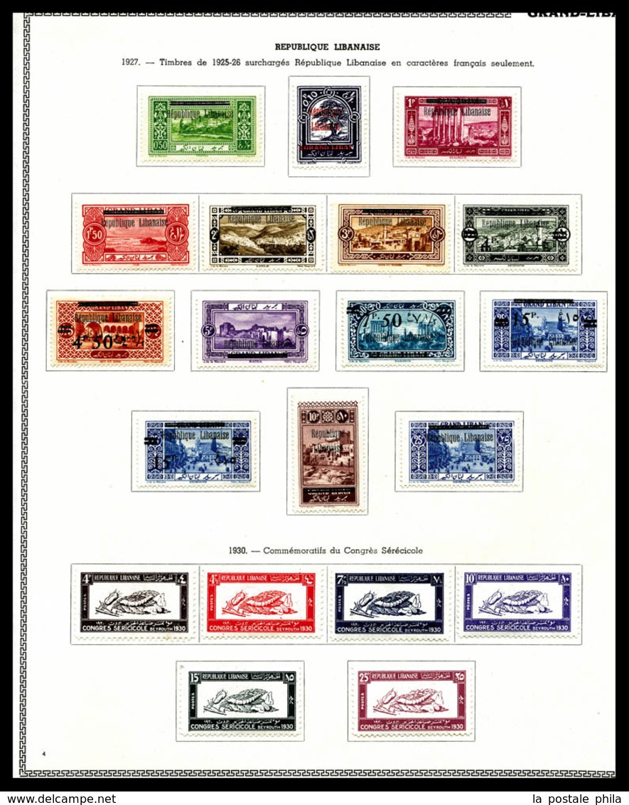 * COLONIES GRAND LIBAN, Poste, PA, Taxe, Bloc, Collection Bien Fournie, Très Belle Qualité  Qualité: *  Cote: 2058 Euros - Collections