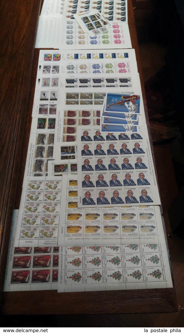 ** ANDORRE Bureaux Espagnols 2011/2014, Timbres En Feuilles Et Panneaux. TB  Qualité: **  Cote: 3191 Euros - Unused Stamps