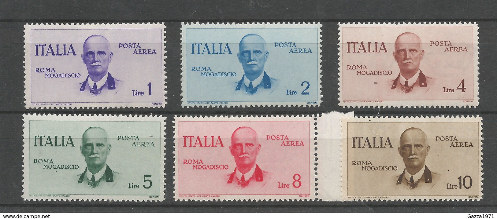 Regno D' Italia 1934, Volo Roma-Mogadiscio - Posta Aerea