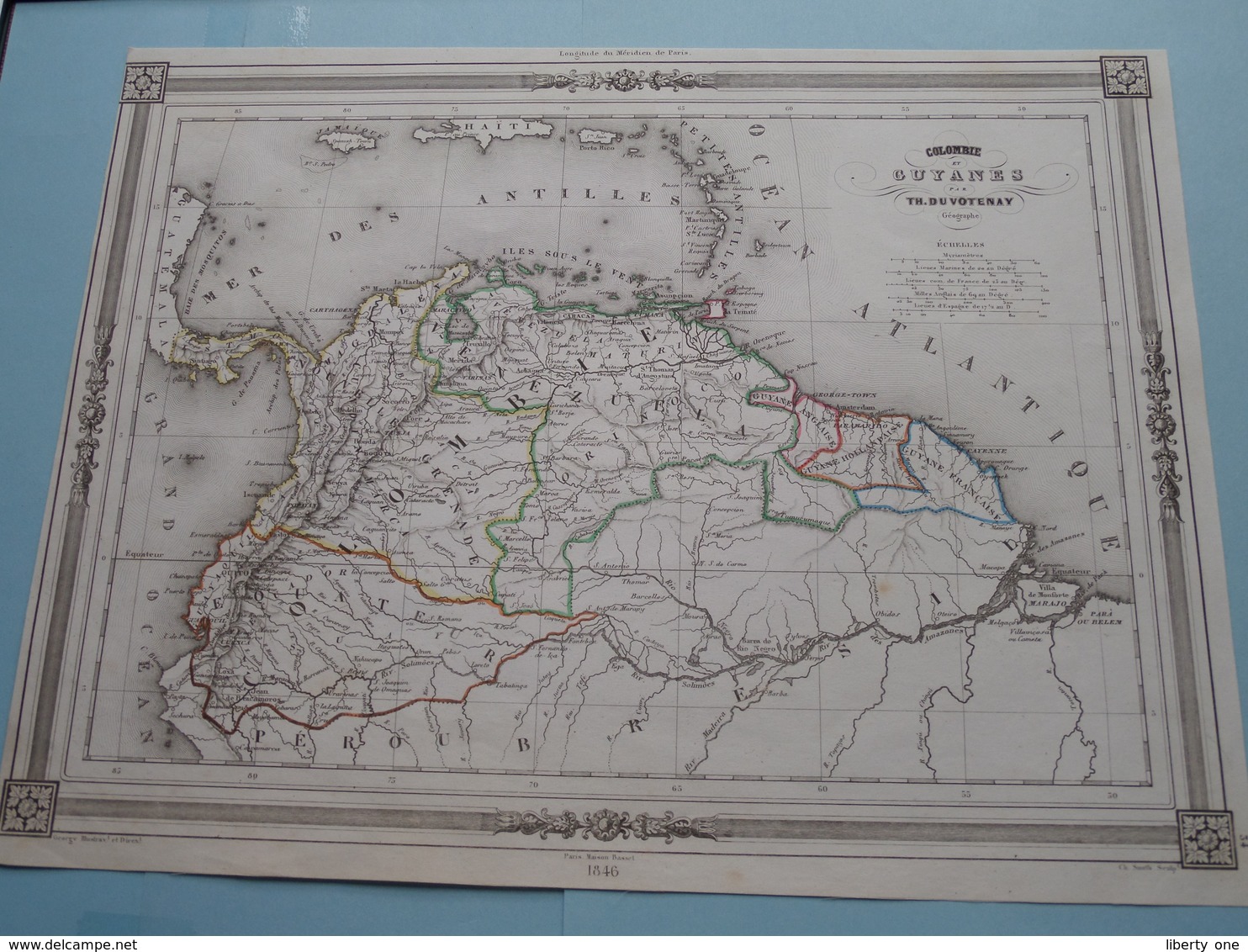 COLOMBIE Et GUYANES Par TH. Duvotenay ( See Description / Beschrijving ) ! - Autres & Non Classés