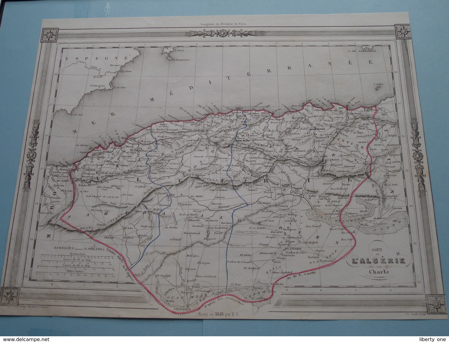 Carte De L'ALGERIE Par Charle ( See Description / Beschrijving ) ! - Autres & Non Classés