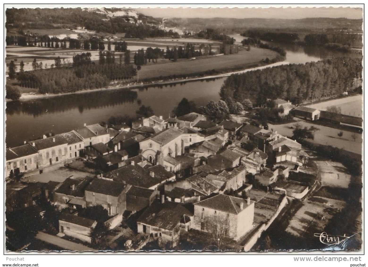 S3- 47) MONHEURT (LOT ET GARONNE) VUE AÉRIENNE - (2 SCANS) - Altri & Non Classificati