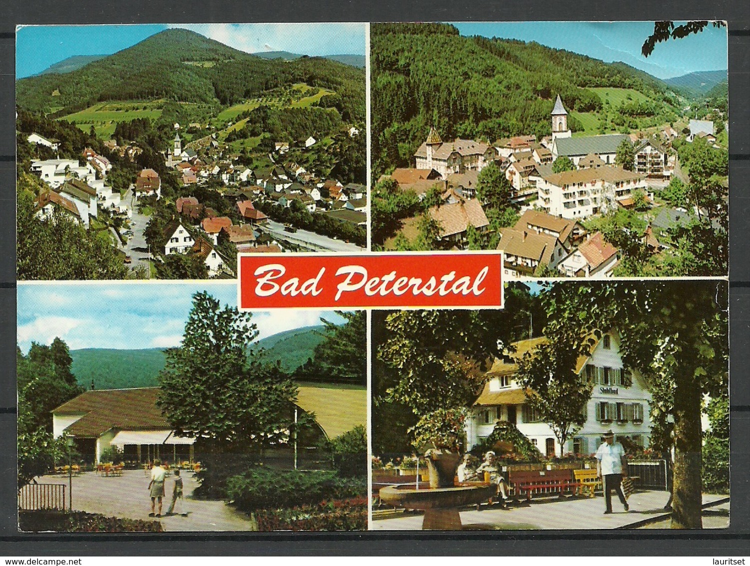 Deutschland Ansichtskarte BAD PETERSTAL Schwarzwald (gesendet 2001 Nach Estland, Mit Briefmarke) - Bad Peterstal-Griesbach