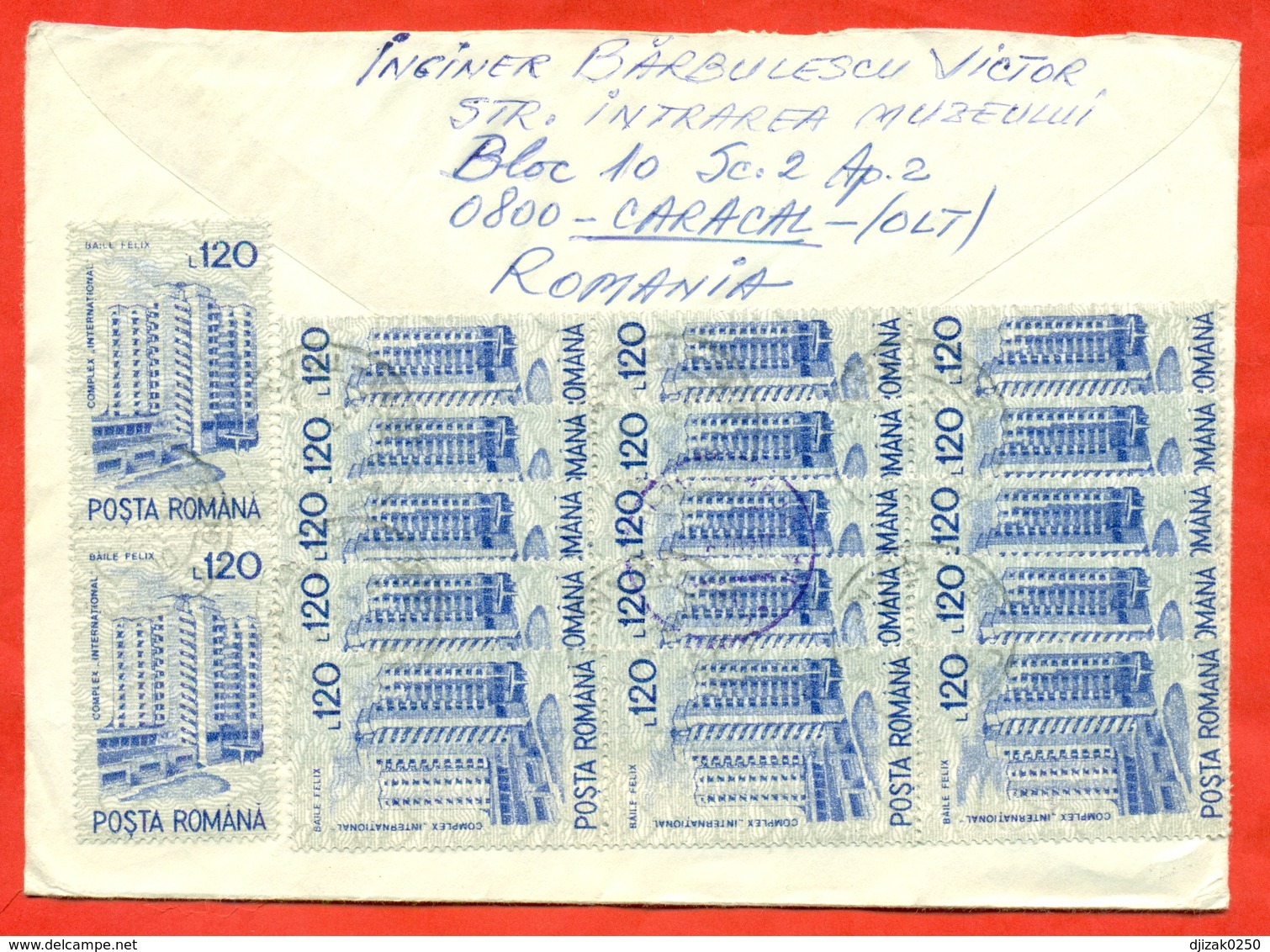 Romania. Inflation - 29 Stamps. Registered Envelope Is Really Past Mail. - Covers & Documents