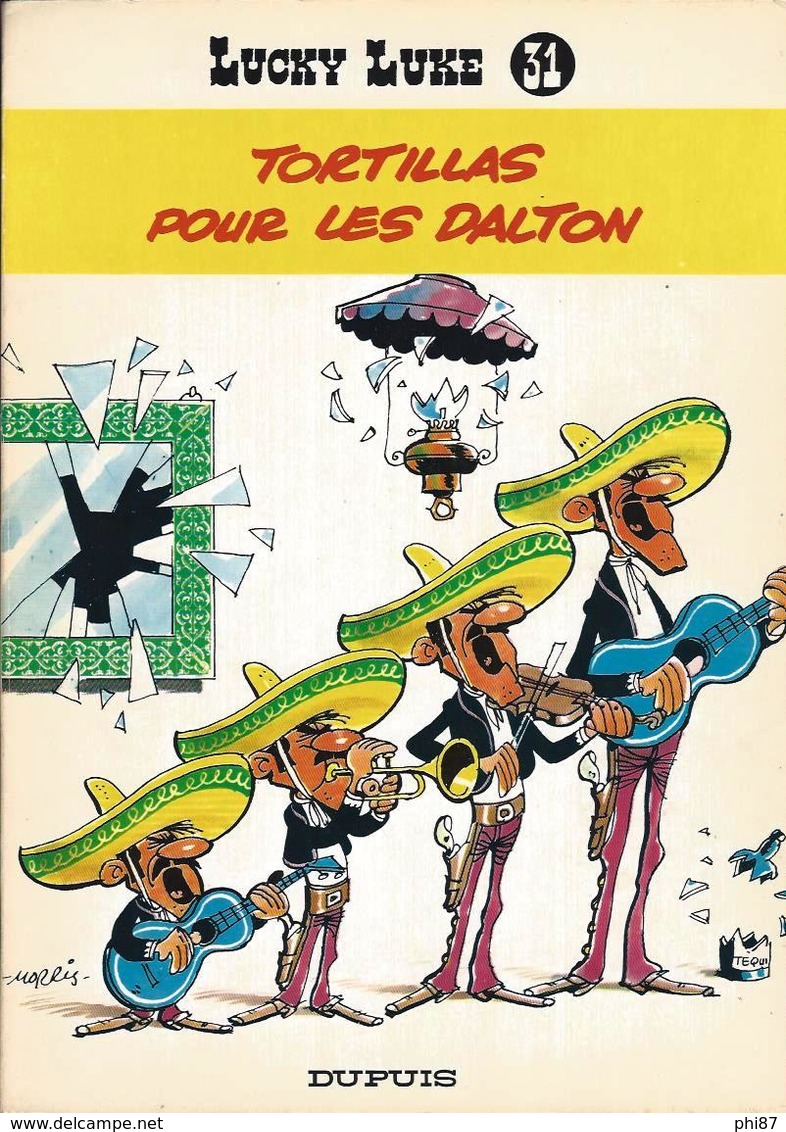 LUCKY LUKE - ENSEMBLE DES ALBUMS BROCHÉS COUVERTURE SOUPLE N° 1 à 31 - ANNÉES 1969/1972