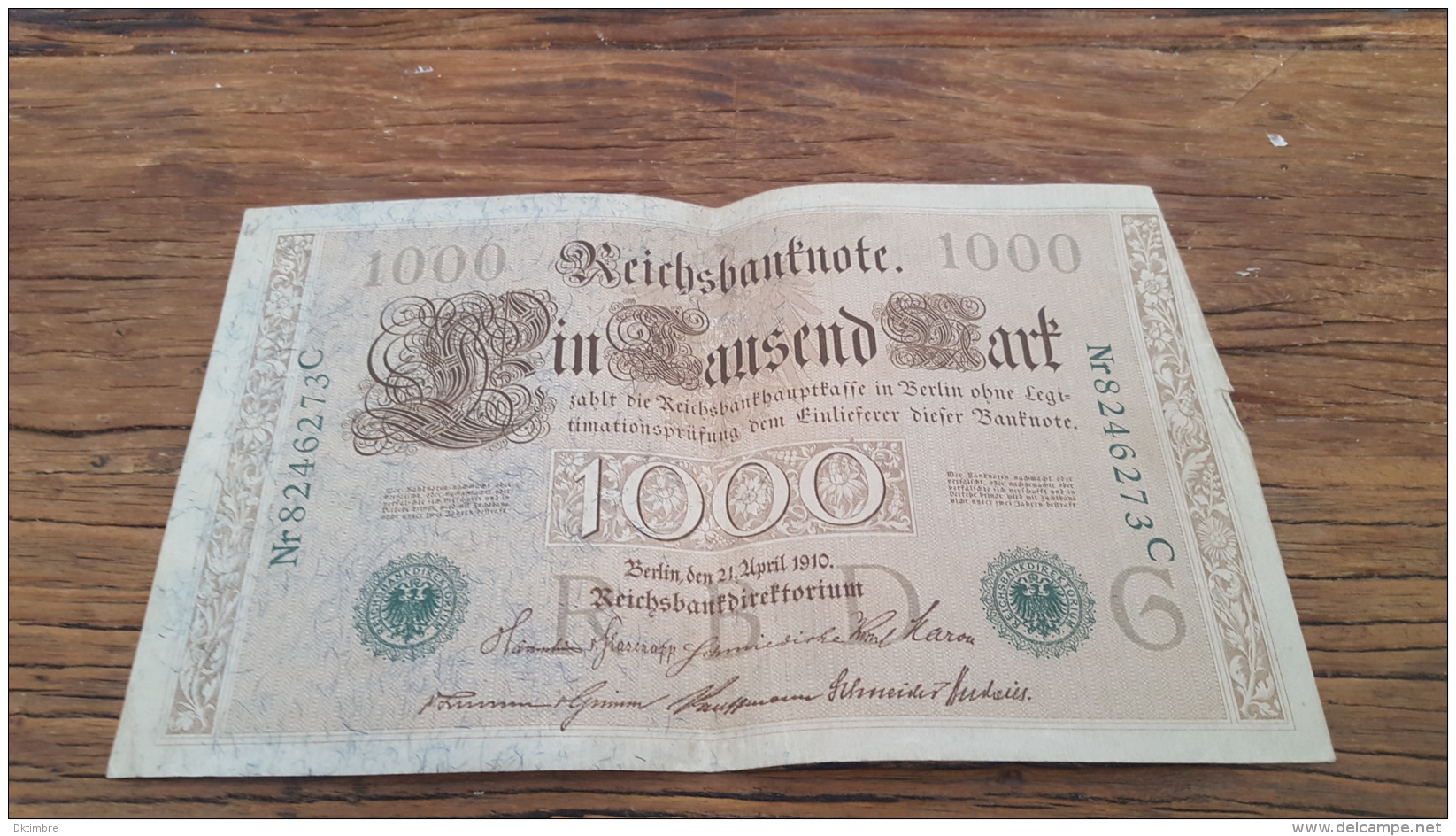 LOT 414621 BILLET D ALLEMAGNE  1000 BERLIN  1910 - Other & Unclassified