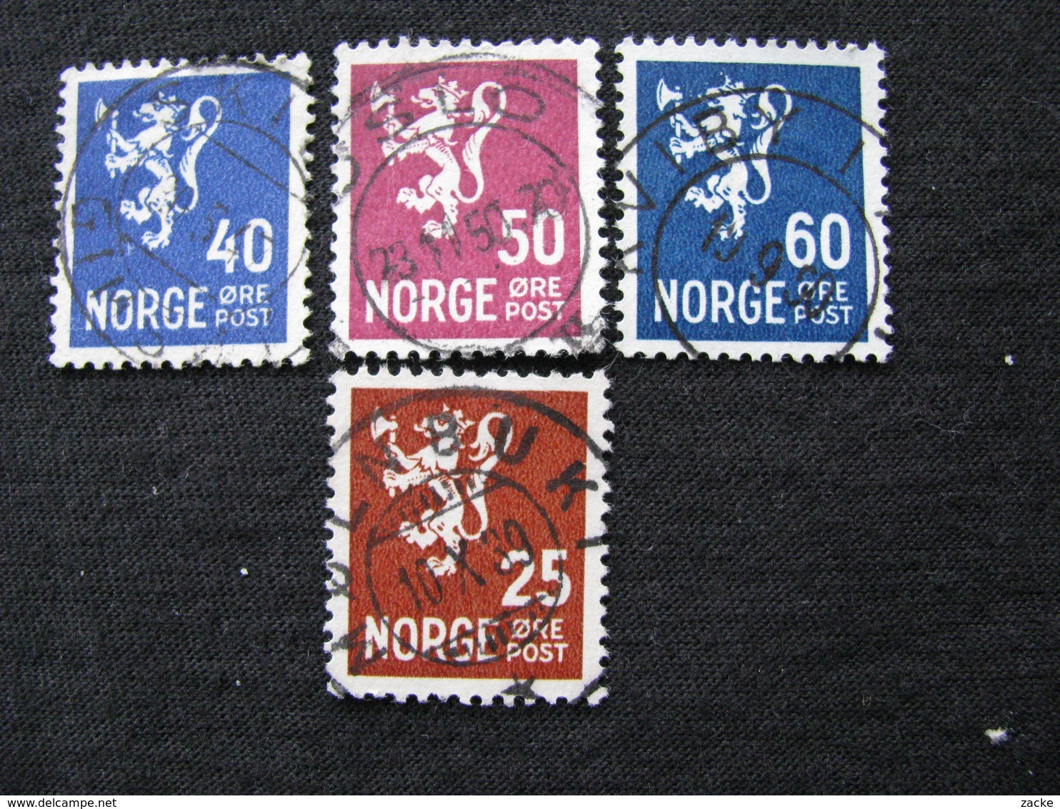 Norwegen  225 , 228 - 230   O - Gebraucht