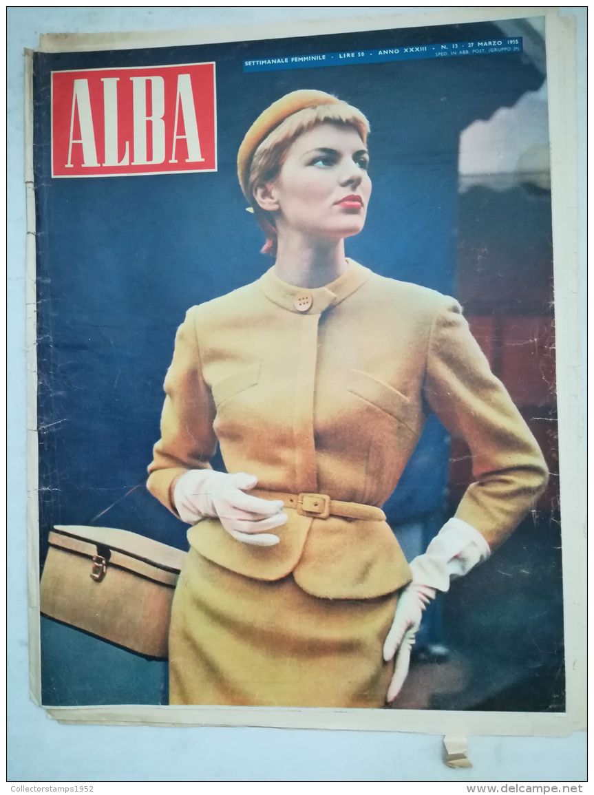 6901FM- ALBA WOMEN NEWSPAPER, FASHION, NEWS, GOSSIPS, 1955, ITALY - Mode