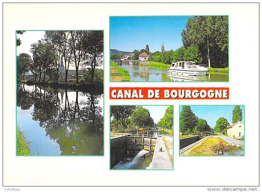 ** Lot De 3 Cartes ** PENICHES ( Canal De BOURGOGNE ) Péniche De Promenade - CPM GF Barge Astkähne Aken Chiatte - Embarcaciones