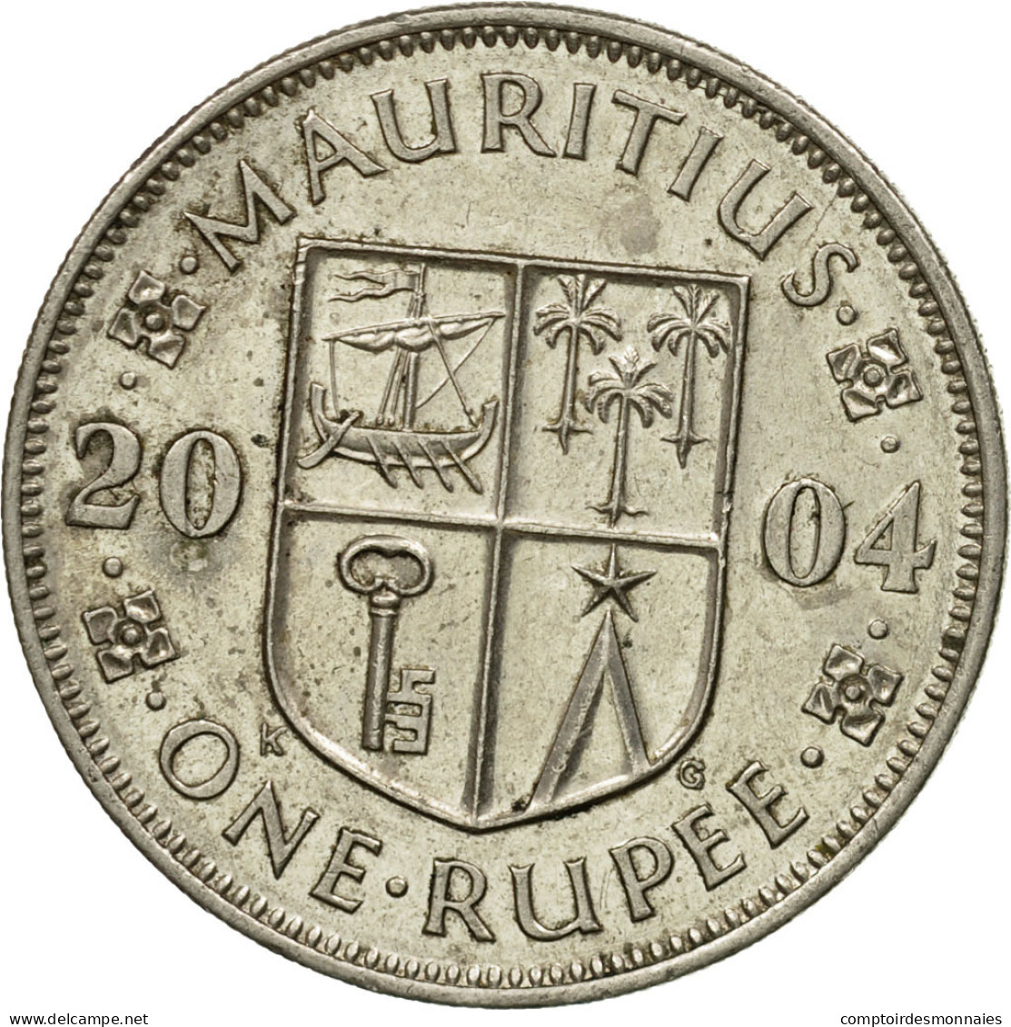 Monnaie, Mauritius, Rupee, 2004, TTB, Copper-nickel, KM:55 - Maurice