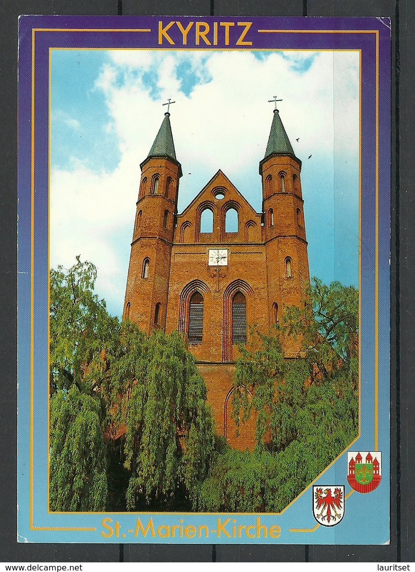 Deutschland Ansichtskarte KYRITZ St.-Marien-Kirche 1994 Nach Estland Gesendet, Mit Briefmarke - Kyritz