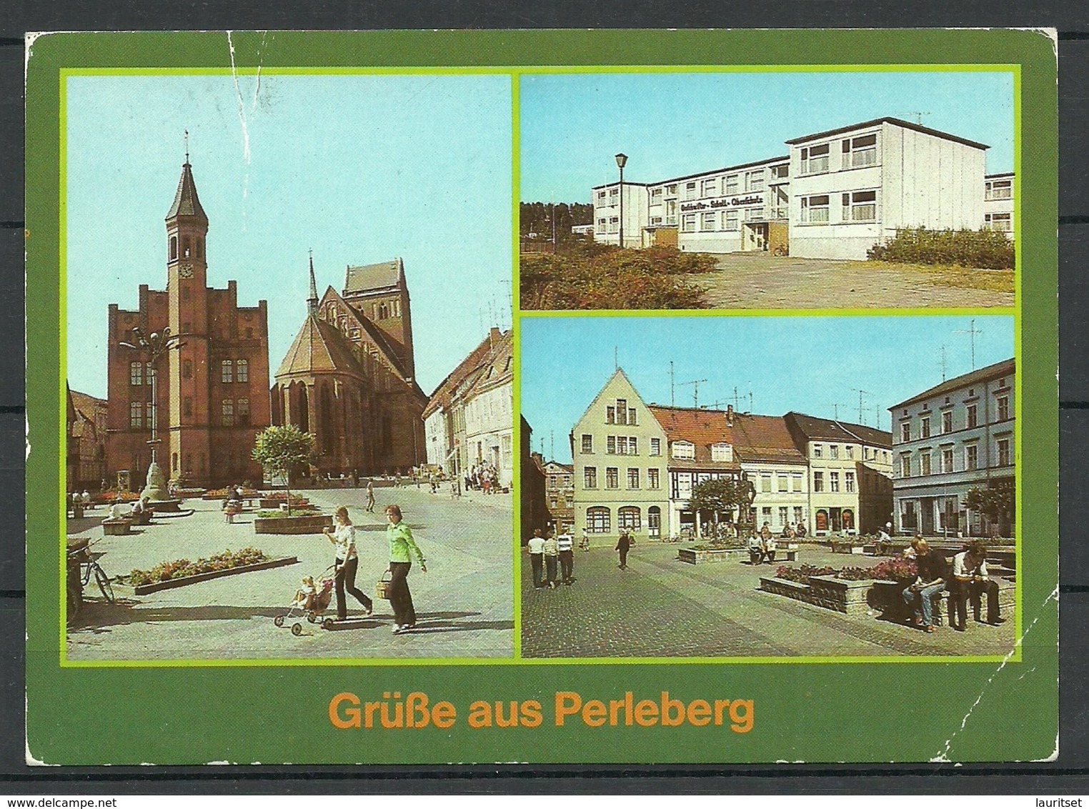 Deutschland DDR Ansichtskarte PERLEBERG Nach Estland Gesendet, Mit Briefmarke - Perleberg