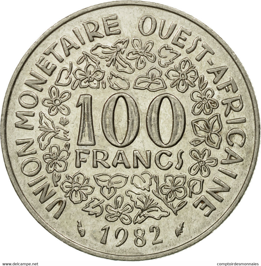 Monnaie, West African States, 100 Francs, 1982, Paris, TTB, Nickel, KM:4 - Costa De Marfil