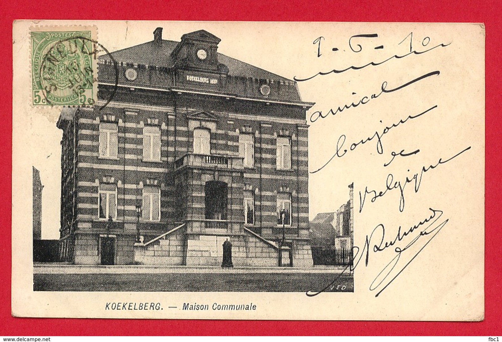 CPA: Belgique - Bruxelles - Koekelberg - Maison Communale - Koekelberg