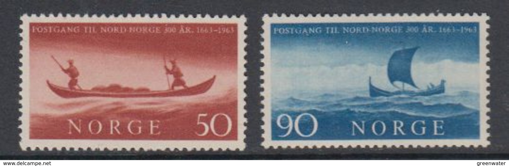 Norway 1963 Postverbindung 2v ** Mnh (40568A) - Unused Stamps