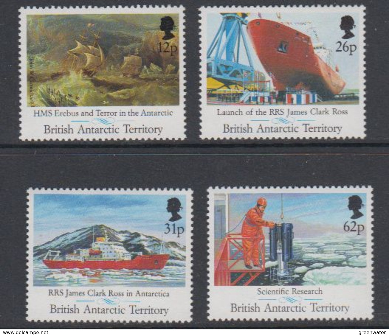 British Antarctic Territory (BAT) 1991 Launch Of The RRS James Clark Ross 4v  ** Mnh (40569A) - Ongebruikt