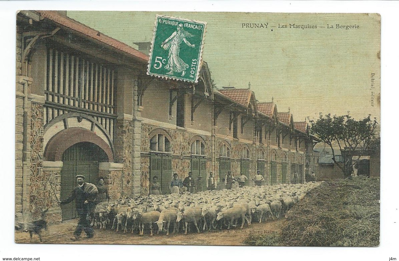 51/ MARNE... PRUNAY. Les Marquises. La Bergerie... Impression Toilée...2 Scans - Autres & Non Classés