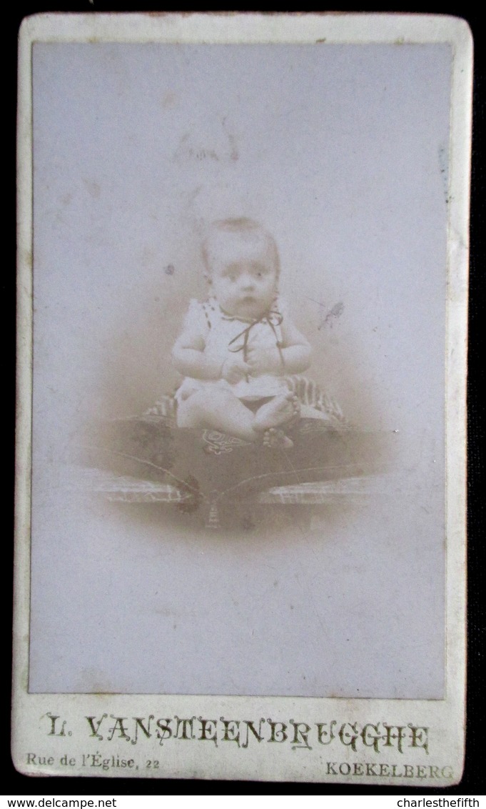 7 X VIELLE PHOTO CDV ** ENFANT ( Bébé - Fillette - Garçon ) DE BRUXELLES ** A VOIR !! DIFFERENT PHOTOGRAPHES - Oud (voor 1900)