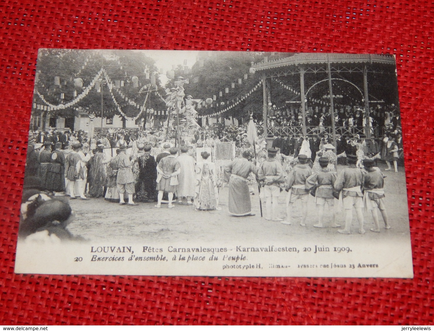 LEUVEN - LOUVAIN -  Karnavalfeesten 1909 -  Fêtes Carnavalesques , 20 Juin 1909 - Exercices D'ensemble - Leuven