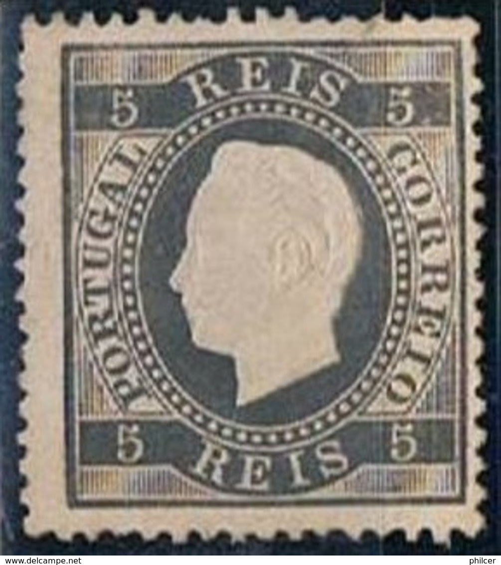 Portugal, 1870/6, # 36 Dent. 13 1/2, MHNG - Neufs