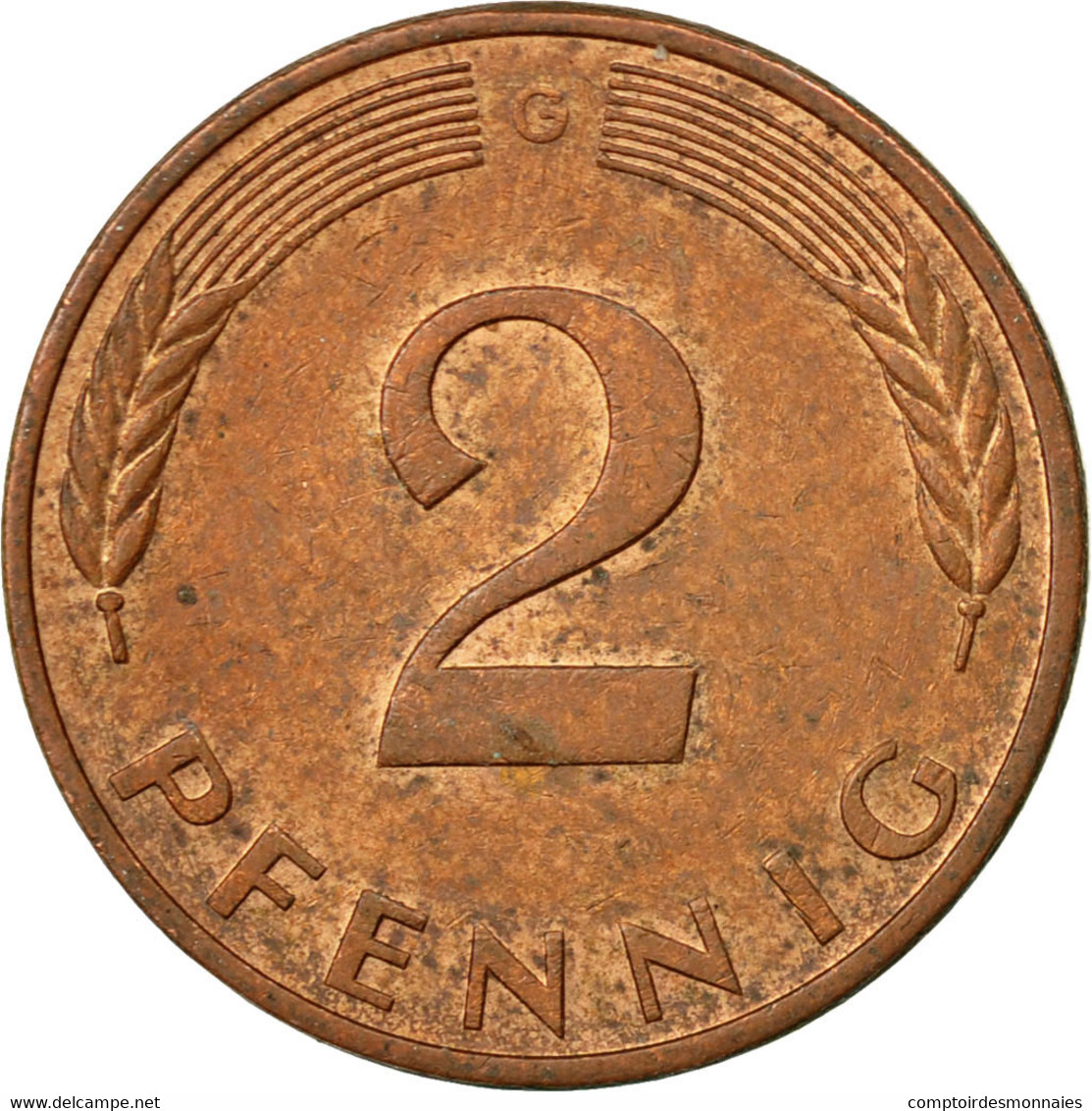 Monnaie, République Fédérale Allemande, 2 Pfennig, 1988, Karlsruhe, TTB - 2 Pfennig