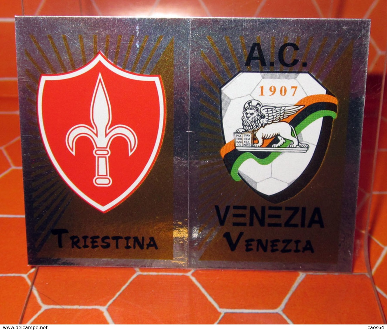 CALCIATORI 2002-2003 N. 589 TRIESTINA - VENEZIA  NEW NUOVA CON VELINA - Edizione Italiana