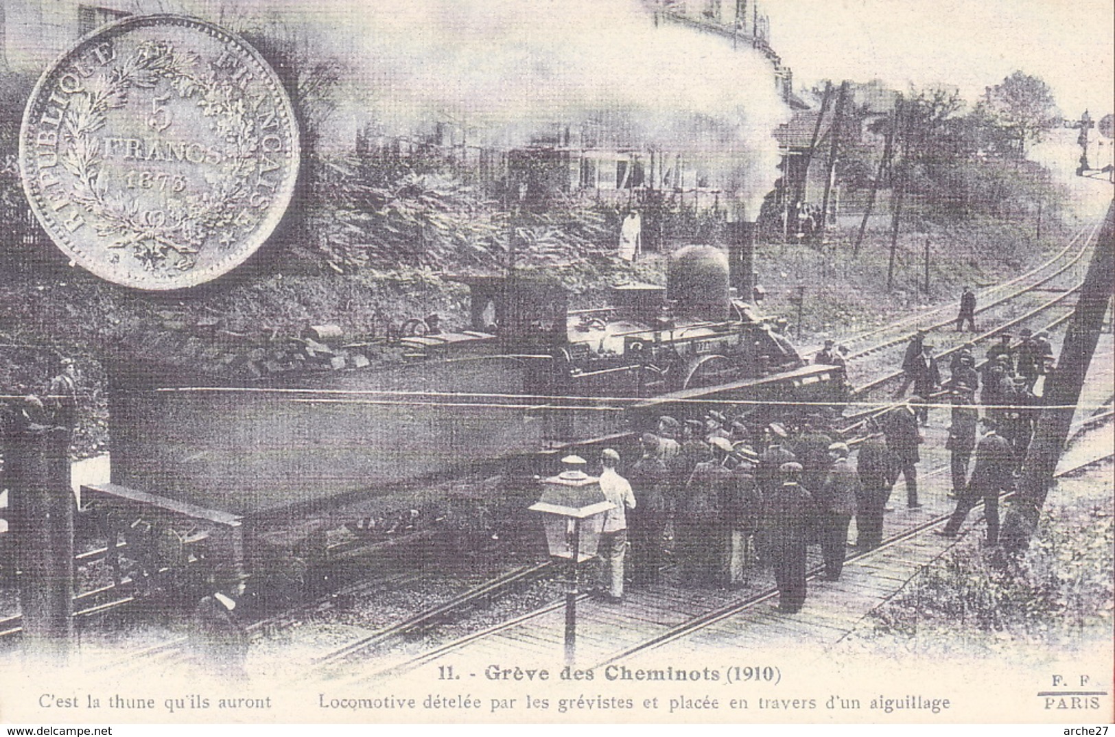 Grève Des Cheminots - Locomotive Dételée Par Les Grèvistes - Reproduction CPA - Strikes