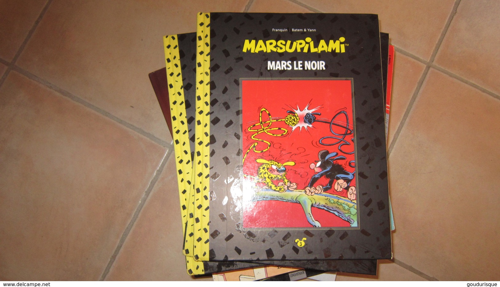 Marsupilami T3 MARS LE NOIR  DOS TOILE     FRANQUIN/BATEM/YANN  HACHETTE - Marsupilami