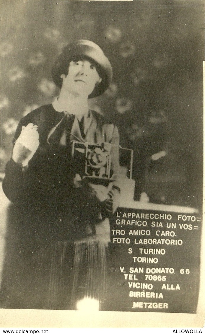 1031 "CARTOLINA PUBBLICITARIA LABOR. FOTOGRAFICO DI TORINO" CART. POSTALE  NON SPED. - Publicité