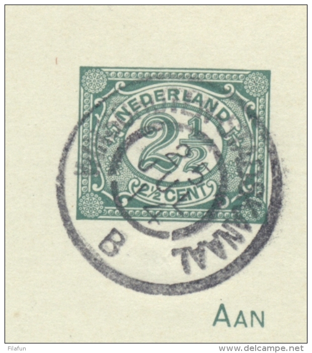 Nederland - 1914 - Grootrond Tram Stempel WINSCHOTEN-STADSKANAAL Op Antwoordbriefkaart Naar Groningen - Poststempels/ Marcofilie
